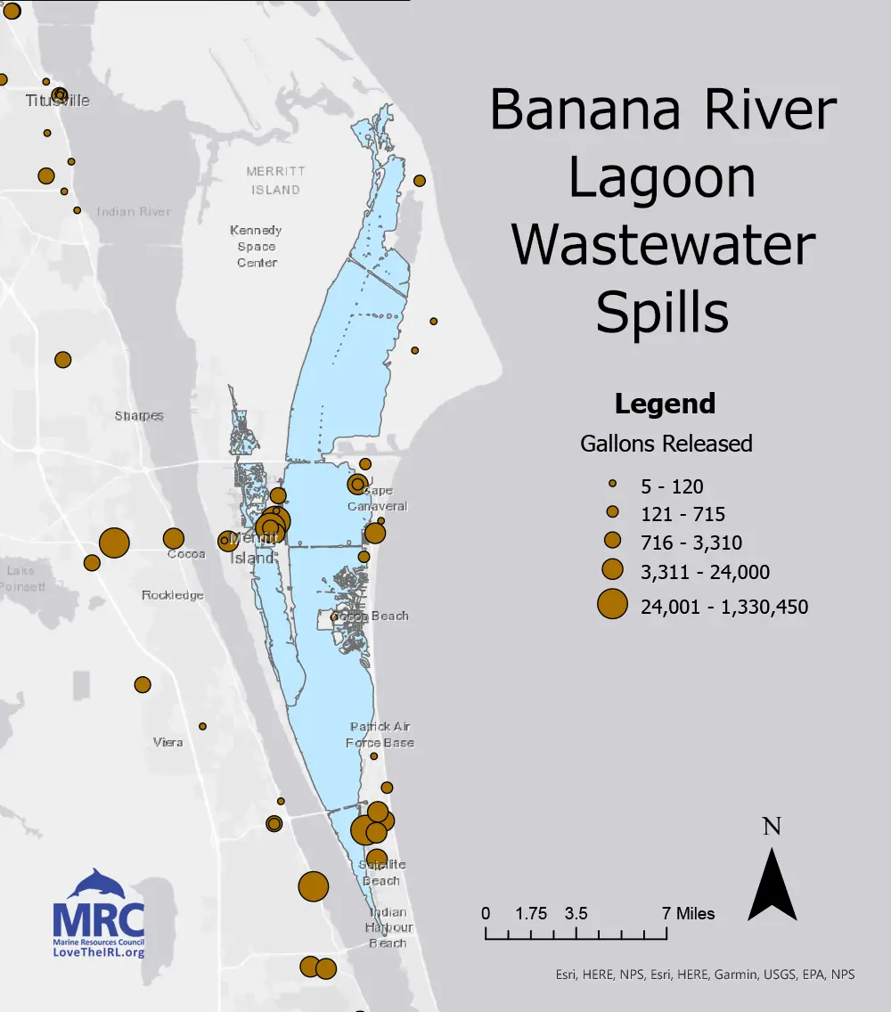 Banana River Lagoon Wastewater Spills Banana River Lagoon Wastewater Spills