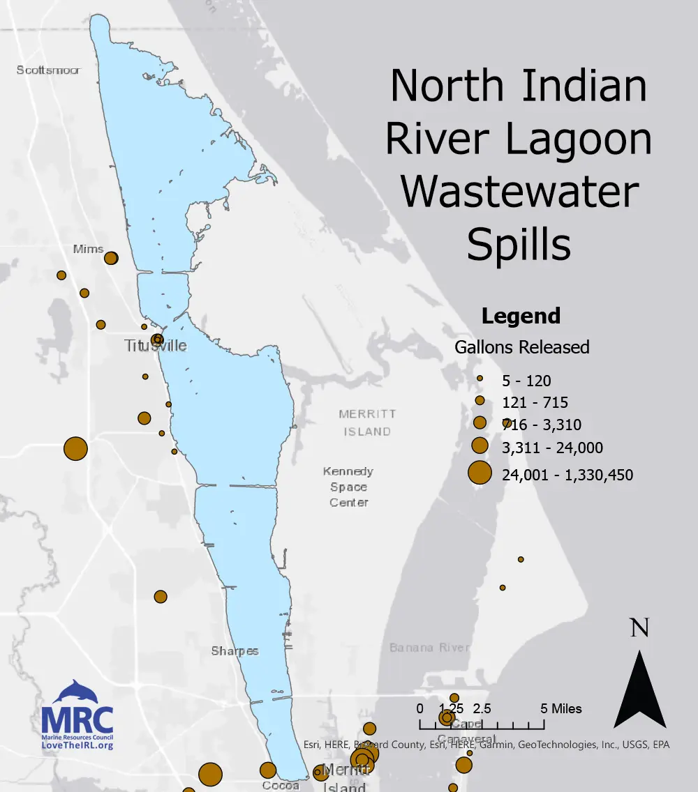 North Indian River Lagoon Wastewater Spills