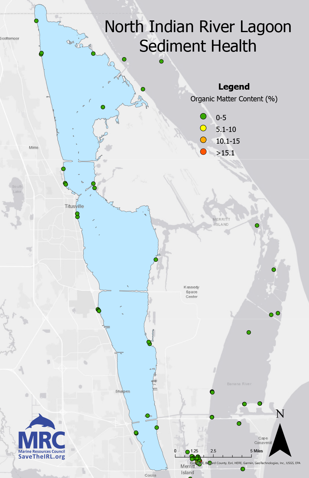 NIRL-2025-Sed North IRL Sediment Health: 2025 MRC Indian River Lagoon Report